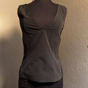 Prada sleeveless tank black with V-neck vintage